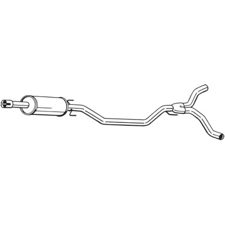 Silencieux intermédiaire BOSAL