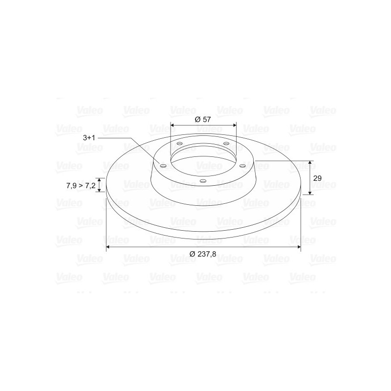 Disque de frein à l'unité VALEO