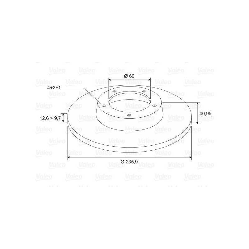 Disque de frein à l'unité VALEO