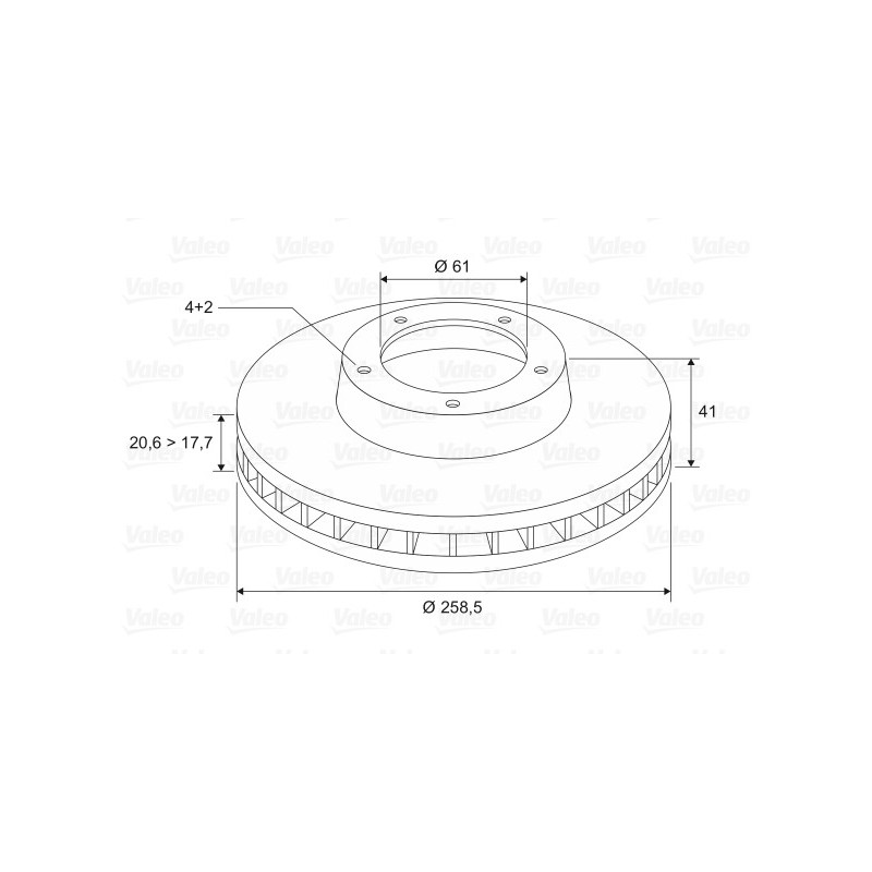 Disque de frein à l'unité VALEO