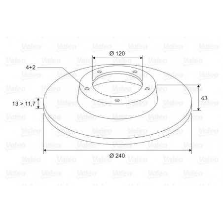 Disque de frein à l'unité...