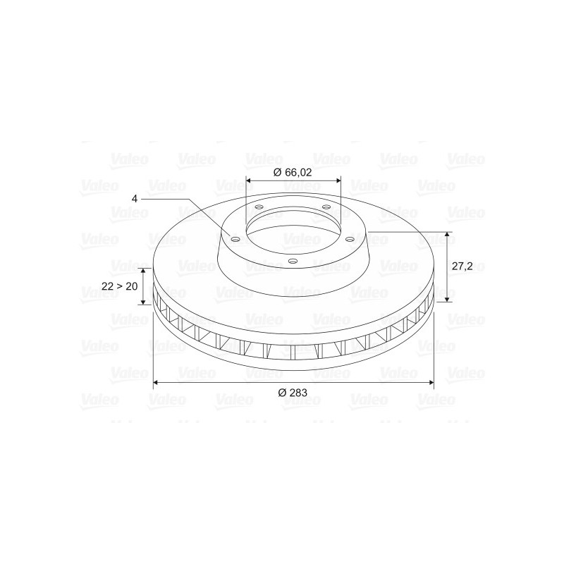 Disque de frein à l'unité VALEO