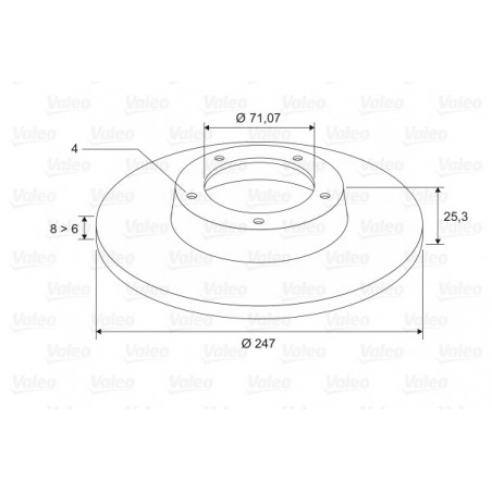 Disque de frein à l'unité...