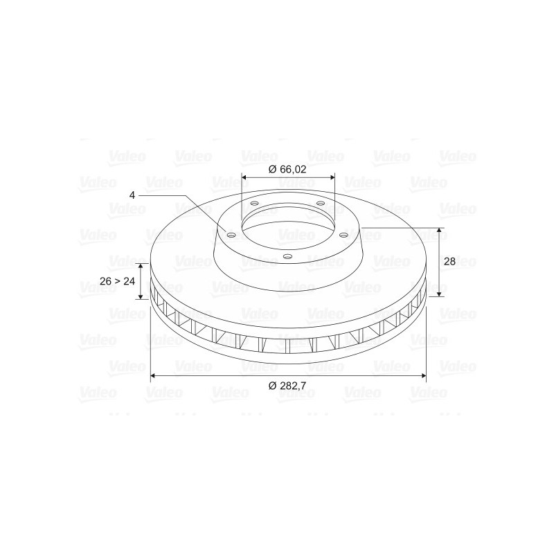 Disque de frein à l'unité VALEO