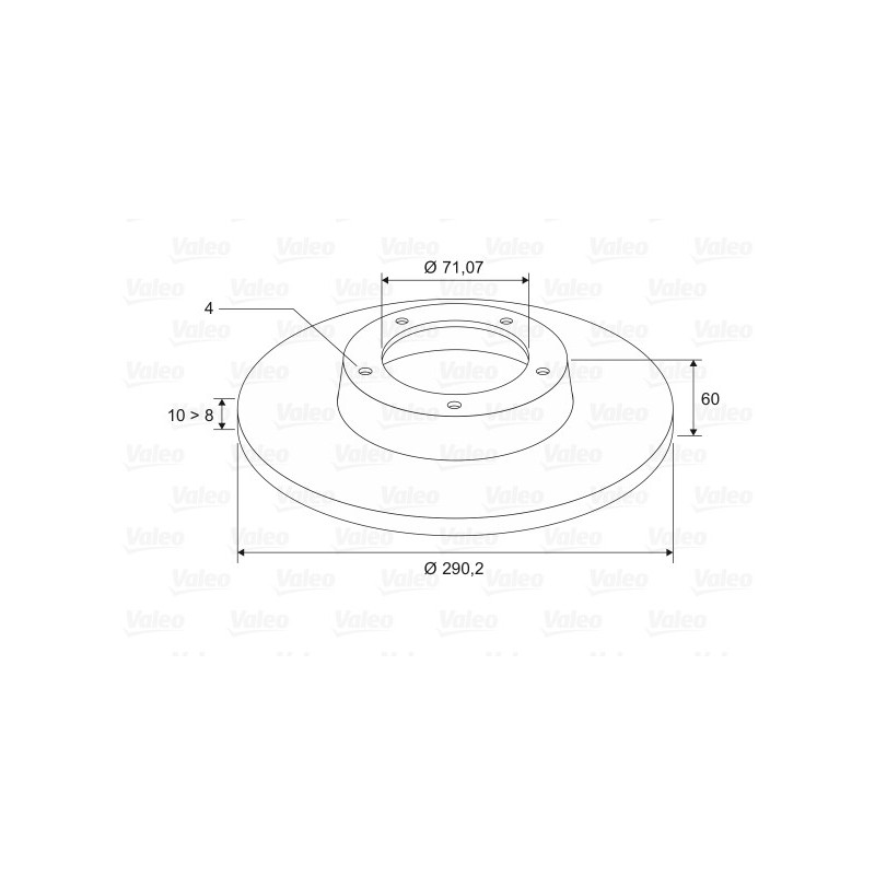 Disque de frein à l'unité VALEO