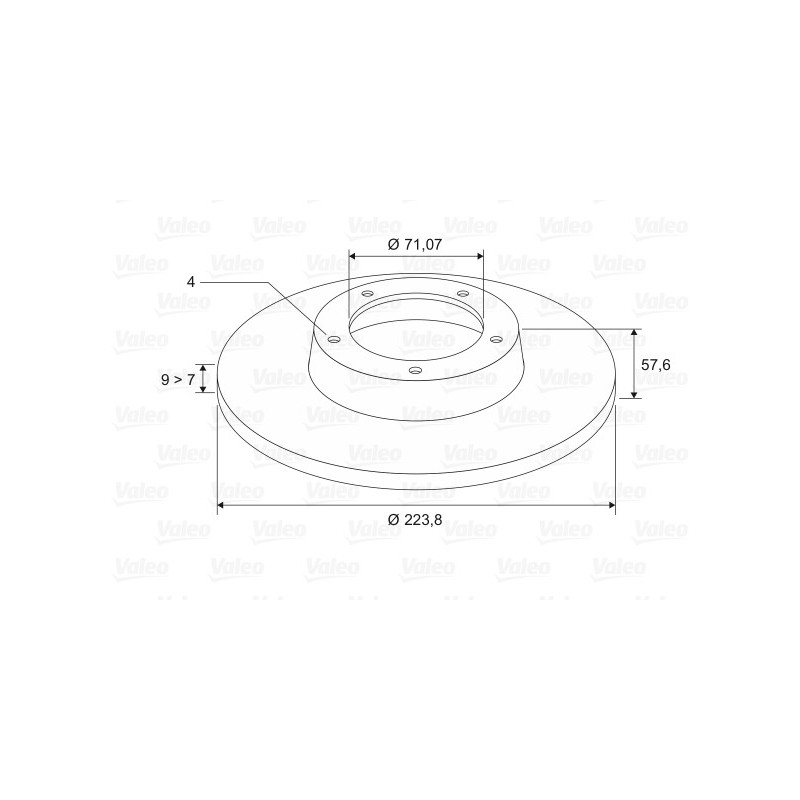 Disque de frein à l'unité VALEO