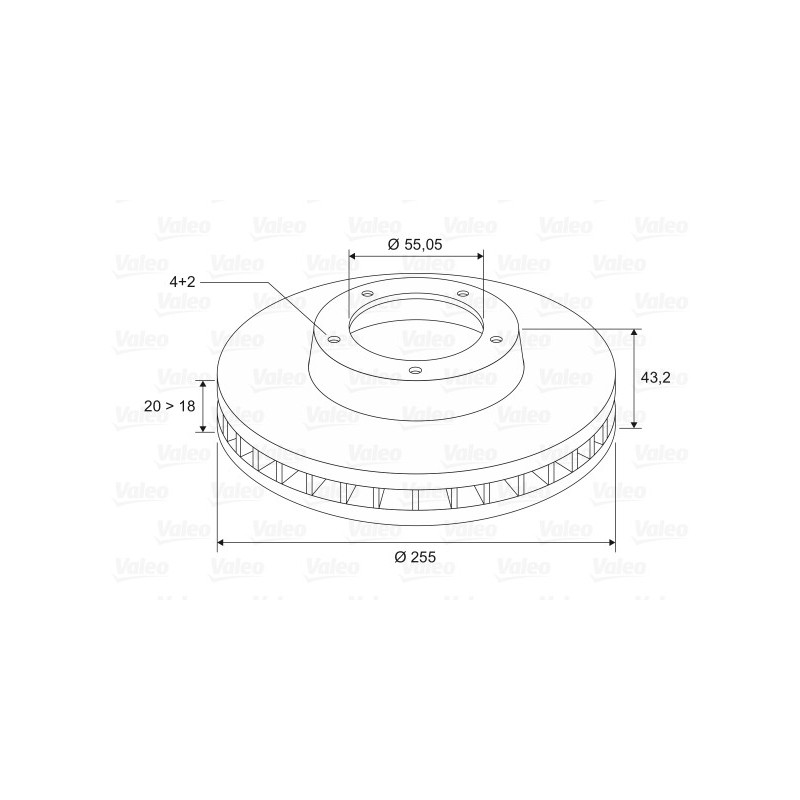 Disque de frein à l'unité VALEO