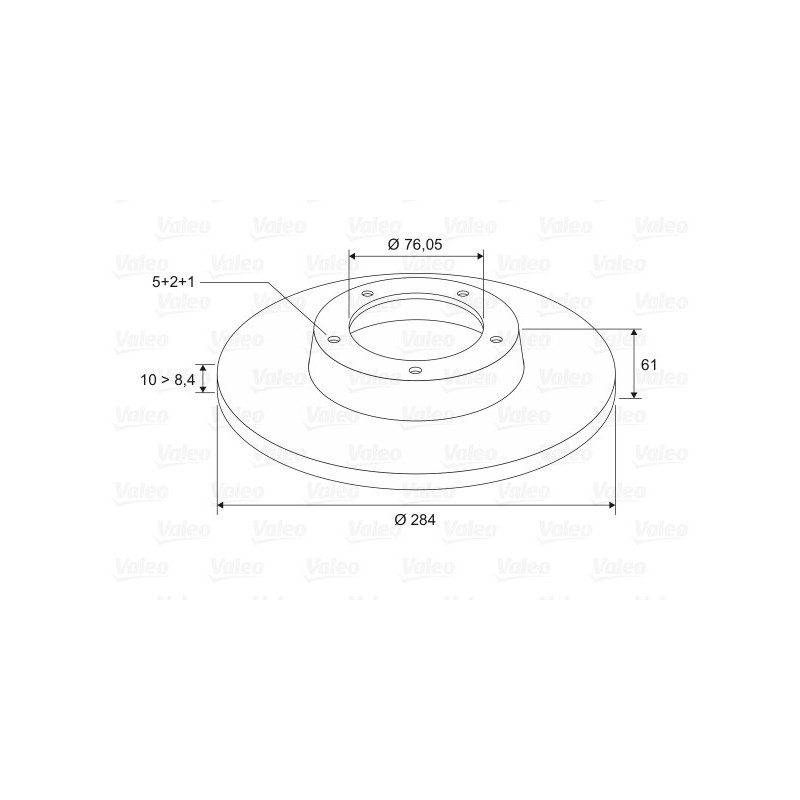 Disque de frein à l'unité VALEO
