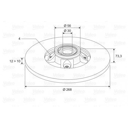Disque de frein à l'unité...