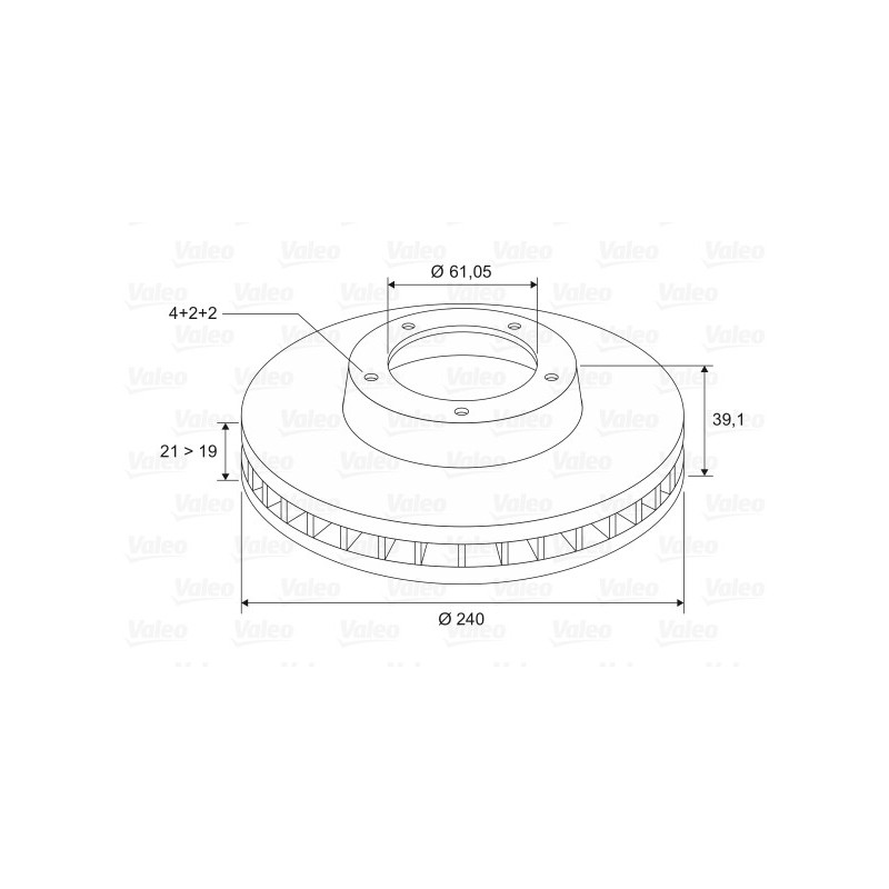 Disque de frein à l'unité VALEO