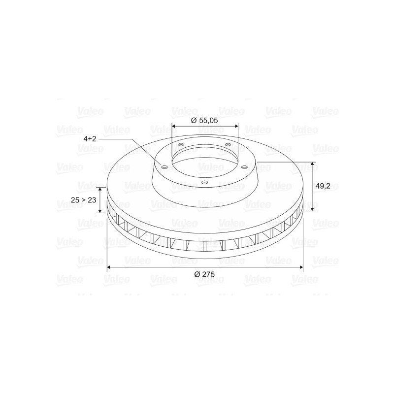 Disque de frein à l'unité VALEO