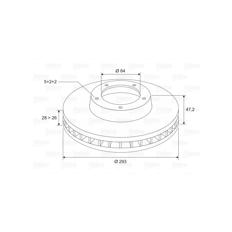 Disque de frein à l'unité VALEO