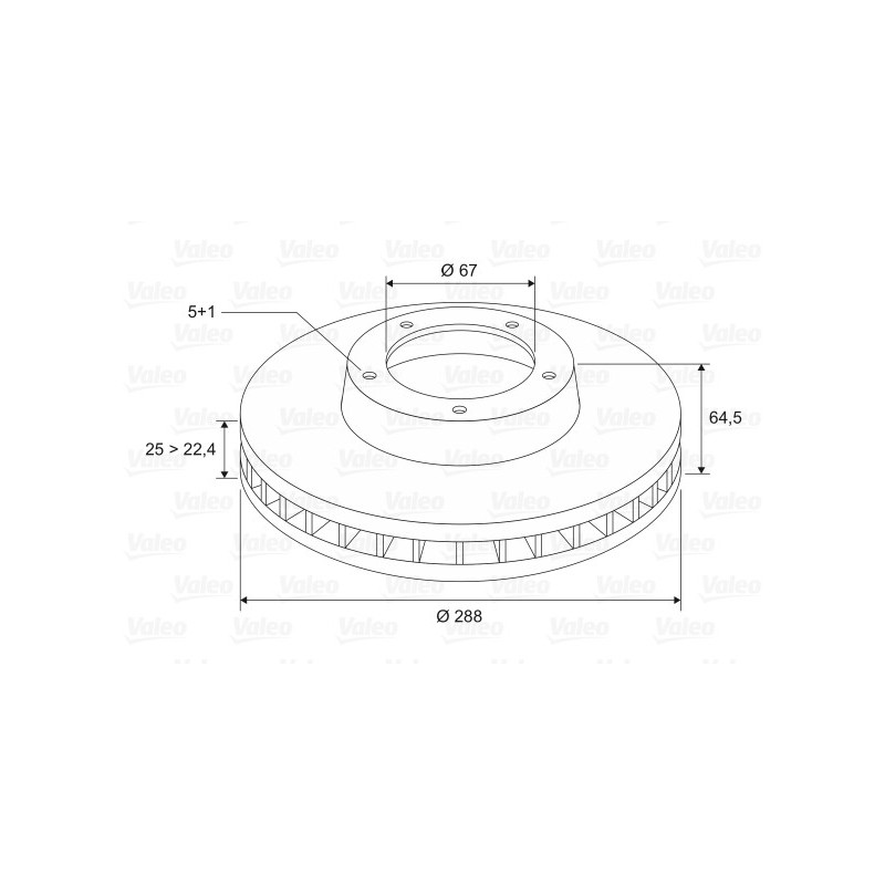 Disque de frein à l'unité VALEO