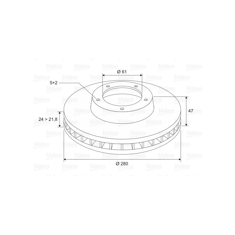Disque de frein à l'unité VALEO