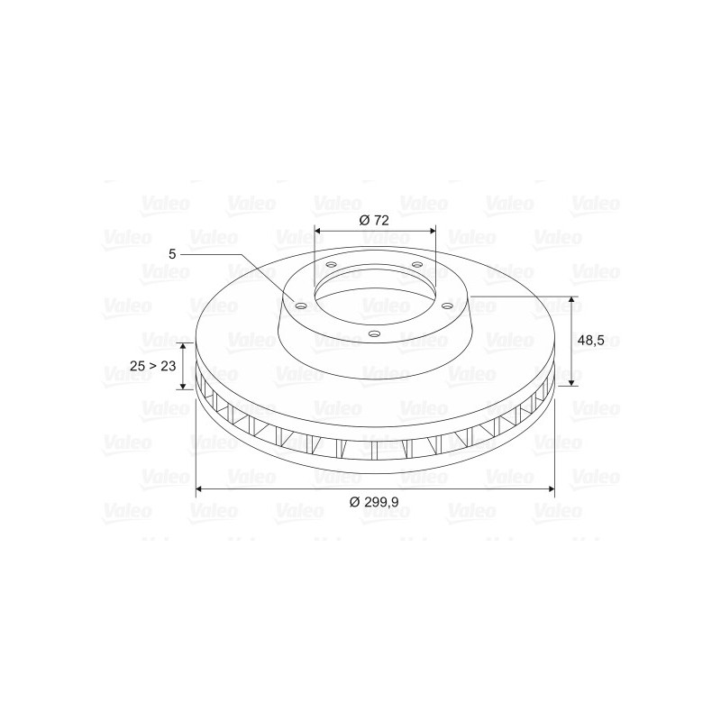 Disque de frein à l'unité VALEO