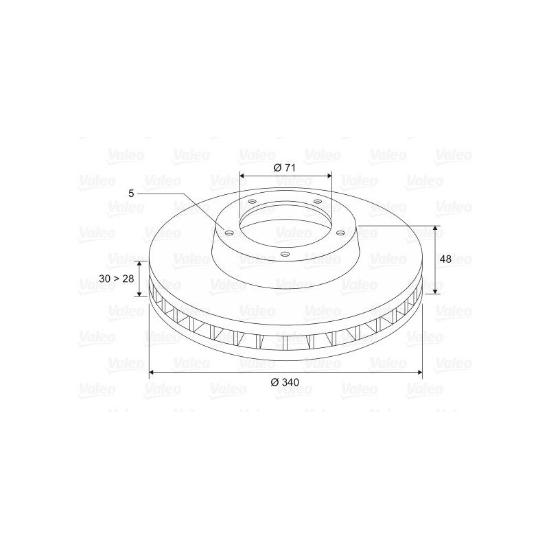 Disque de frein à l'unité VALEO
