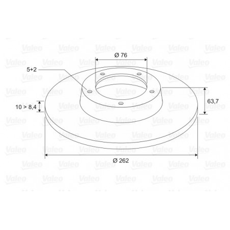 Disque de frein à l'unité...