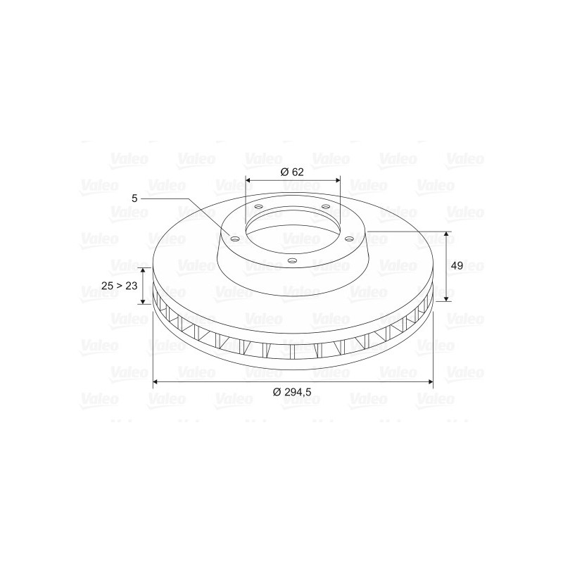 Disque de frein à l'unité VALEO