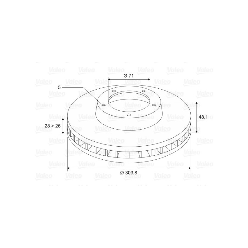 Disque de frein à l'unité VALEO