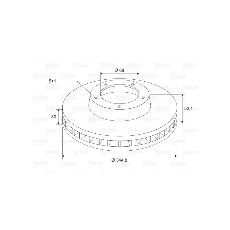 Disque de frein à l'unité VALEO