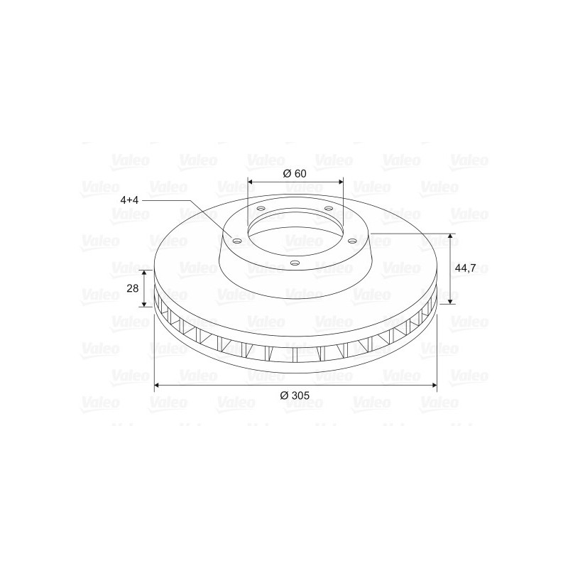 Disque de frein à l'unité VALEO