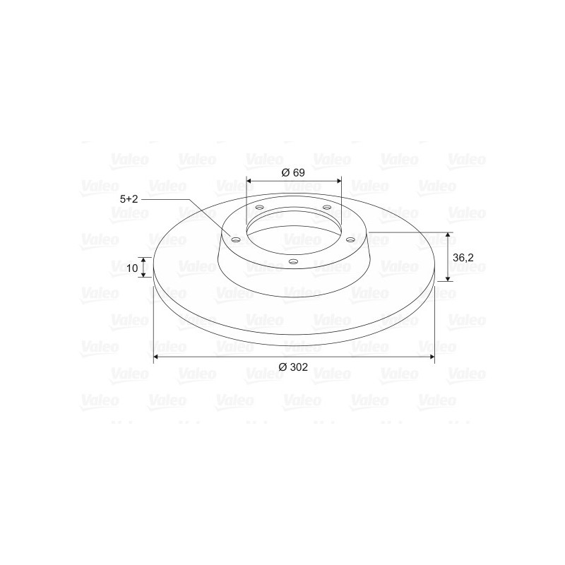Disque de frein à l'unité VALEO