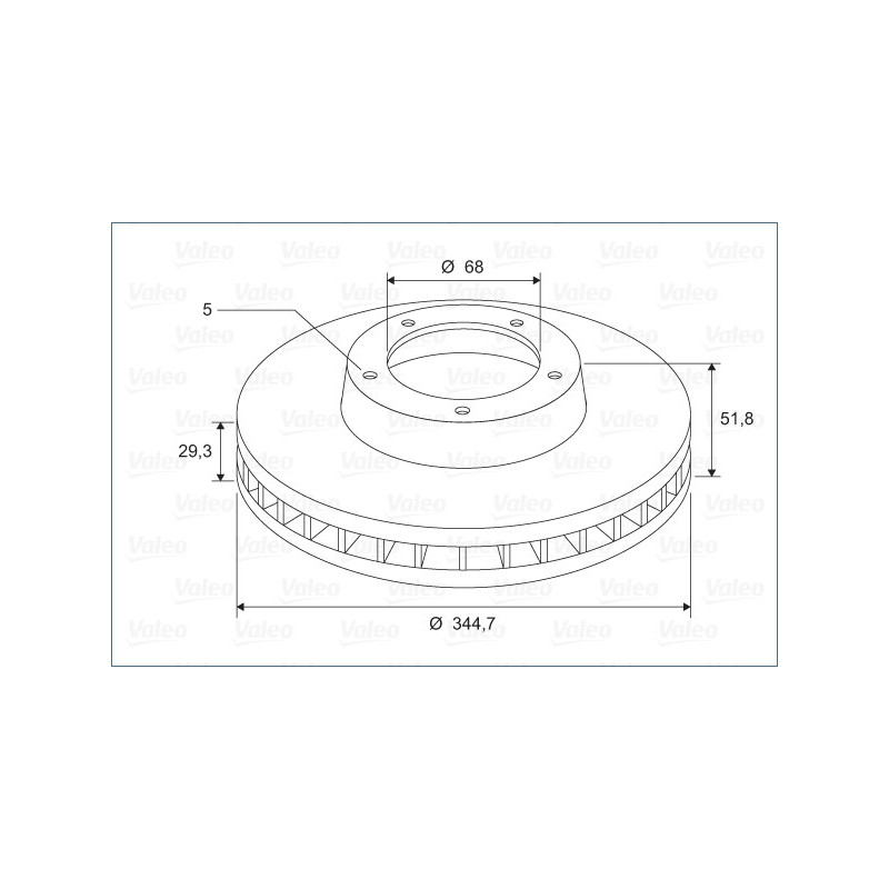 Disque de frein à l'unité VALEO