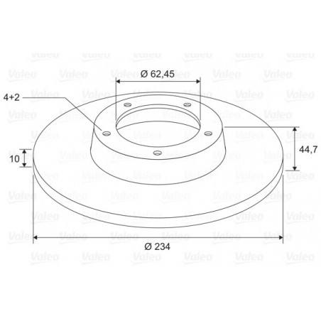 Disque de frein à l'unité...