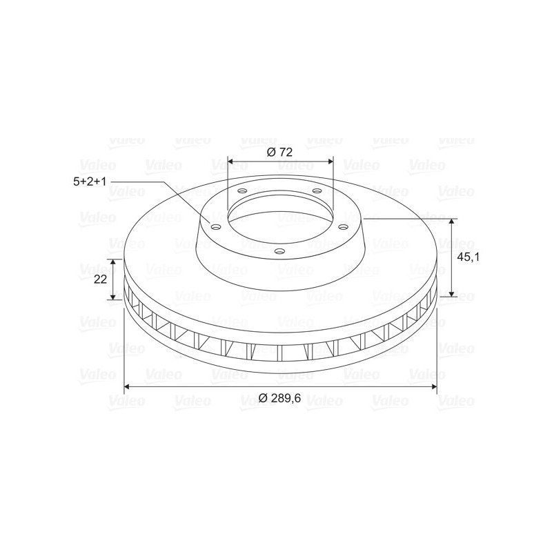 Disque de frein à l'unité VALEO
