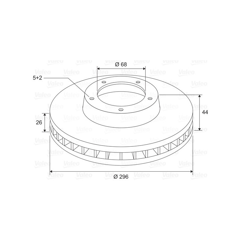 Disque de frein à l'unité VALEO