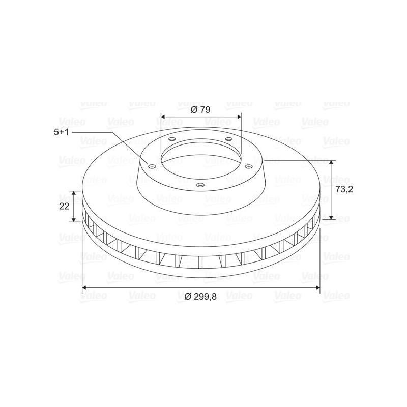 Disque de frein à l'unité VALEO