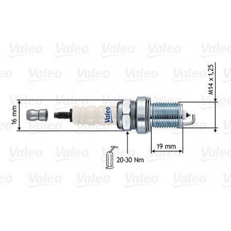Bougie d'allumage VALEO