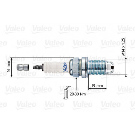 Bougie d'allumage VALEO