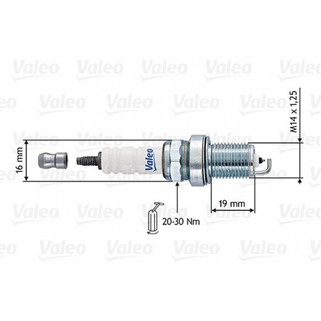 Bougie d'allumage VALEO