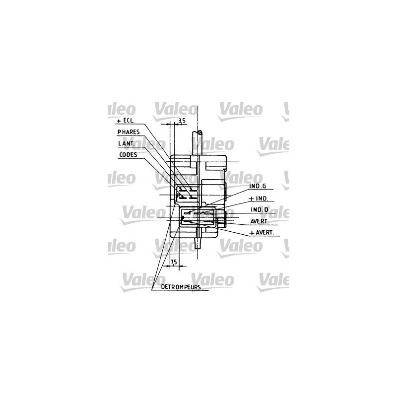 Commutateur de colonne de direction VALEO