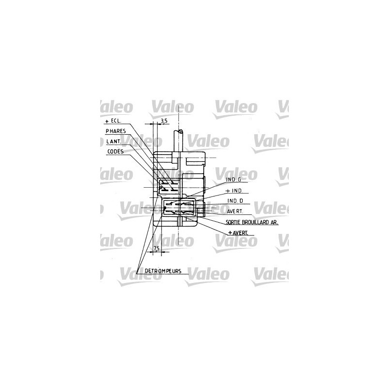 Commutateur de colonne de direction VALEO