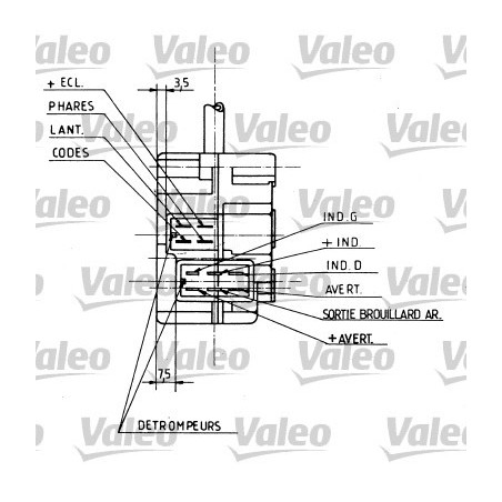 Commutateur de colonne de direction VALEO