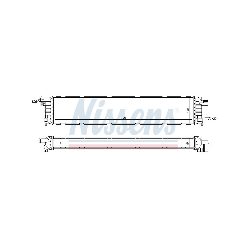 Radiateur basse température, intercooler NISSENS