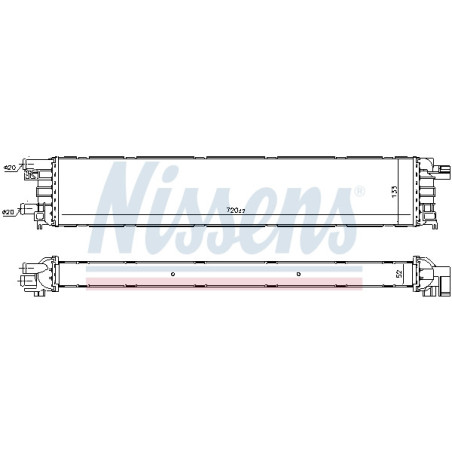 Radiateur basse température, intercooler NISSENS