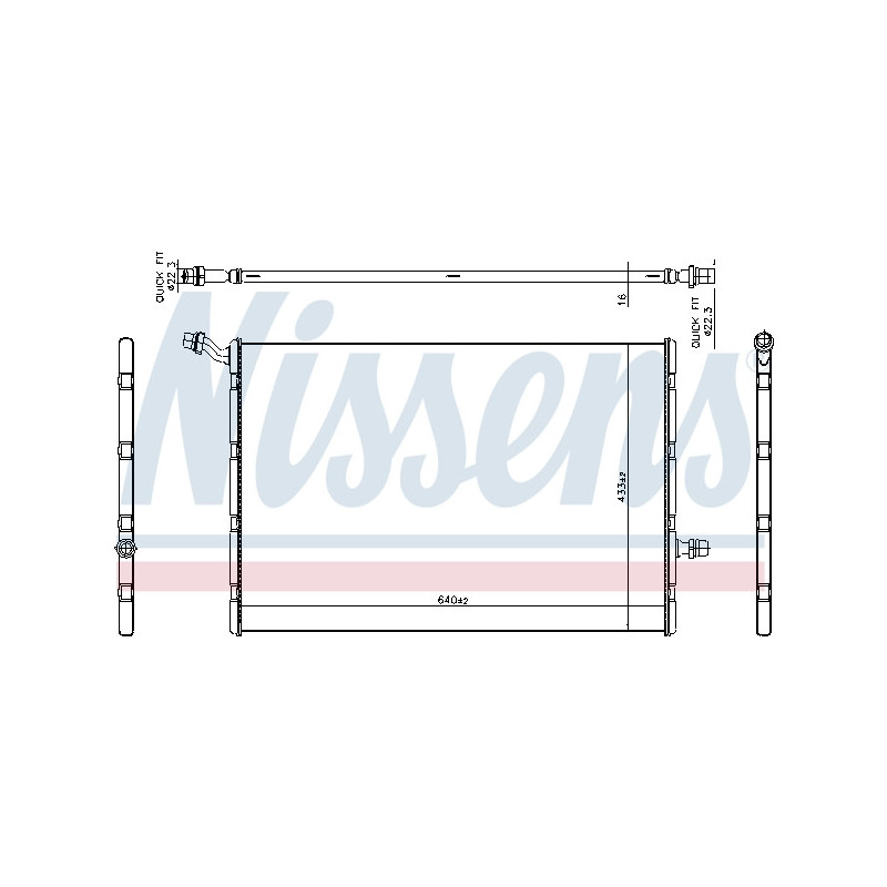 Radiateur basse température, intercooler NISSENS