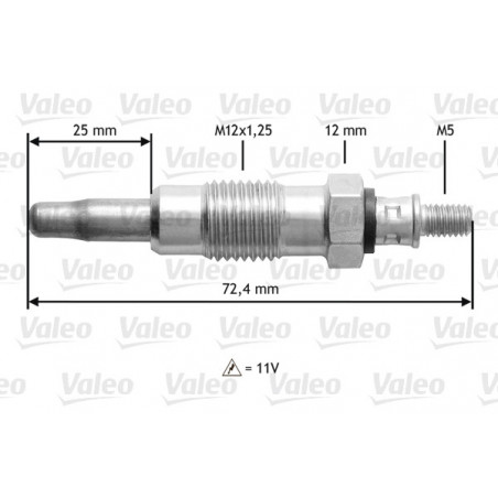 Bougie de préchauffage VALEO