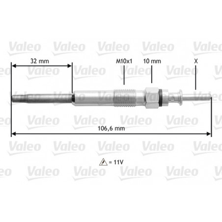 Bougie de préchauffage VALEO