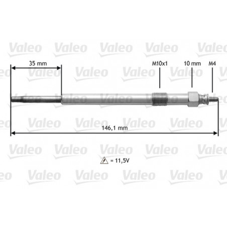 Bougie de préchauffage VALEO