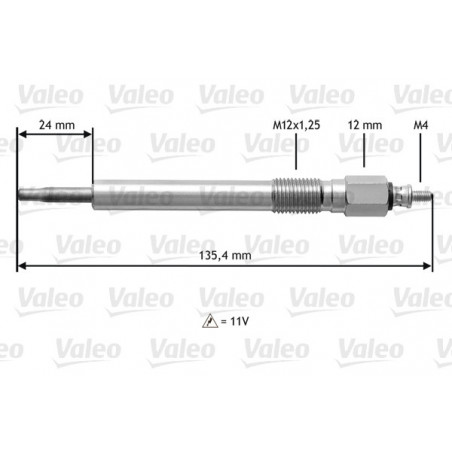 Bougie de préchauffage VALEO