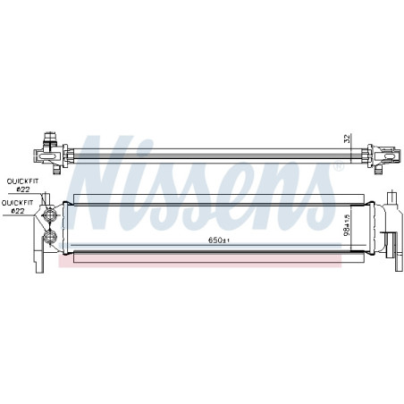 Radiateur basse température, intercooler NISSENS