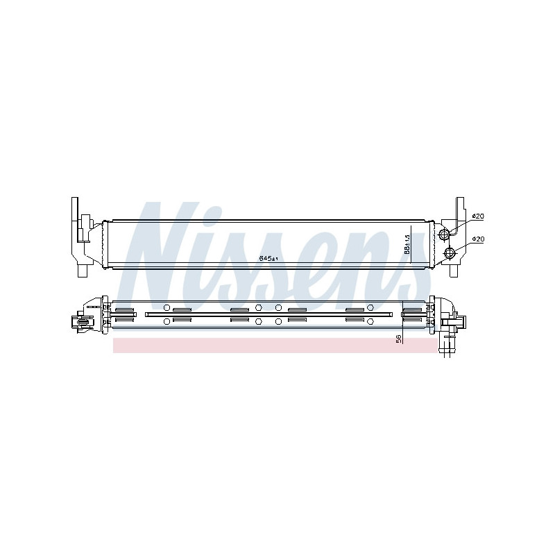 Radiateur basse température, intercooler NISSENS