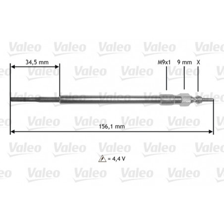 Bougie de préchauffage VALEO