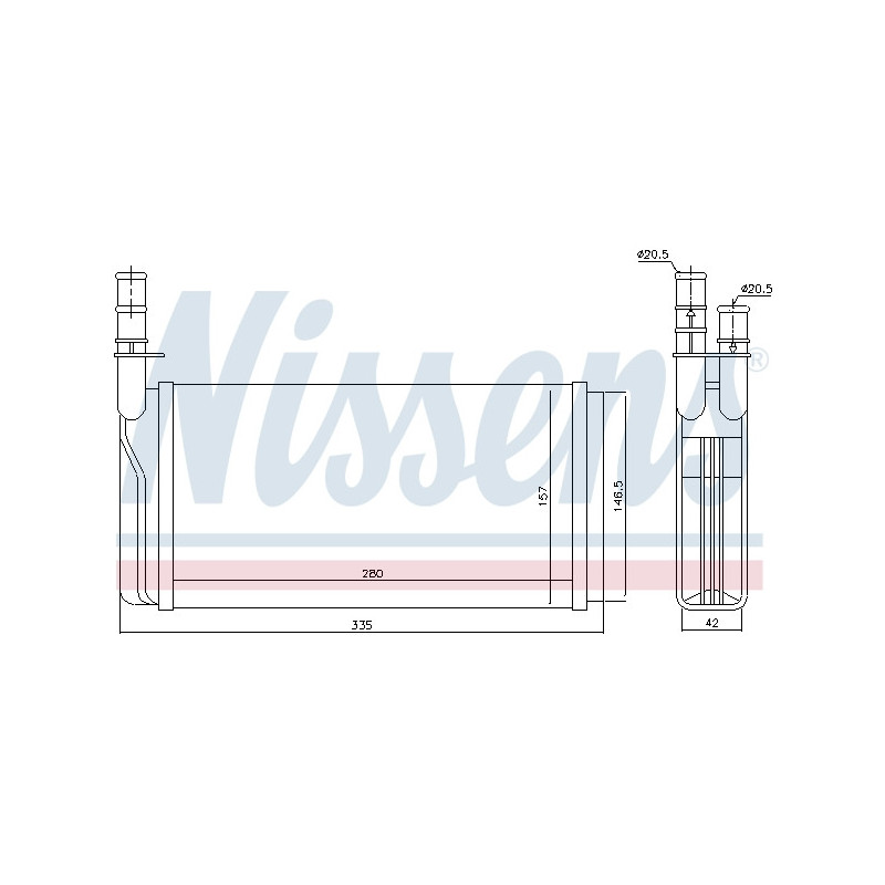 Radiateur de chauffage NISSENS