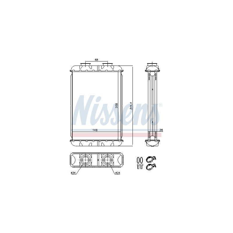 Radiateur de chauffage NISSENS