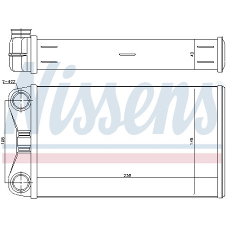Radiateur de chauffage NISSENS